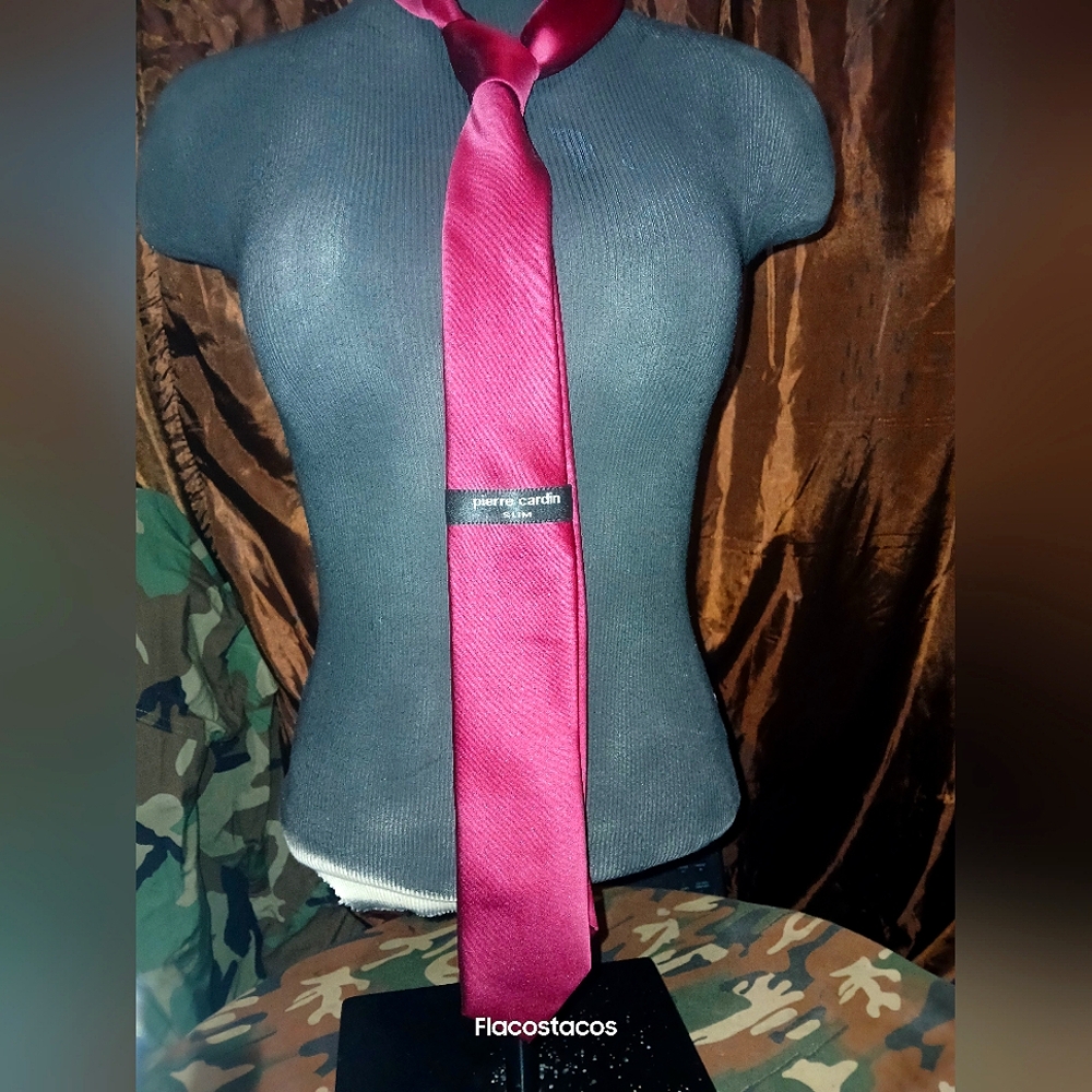 NWT Pierre Cardin Burgundy Men’s Tie